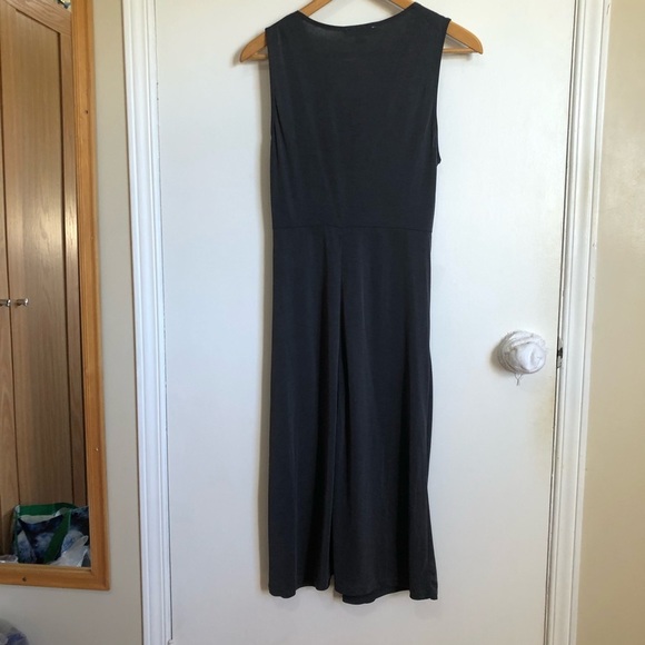 She + Sky Dress Grey Large Sleeveless Modal Blend Faux Wrap Draped Bodic… - Picture 2 of 6